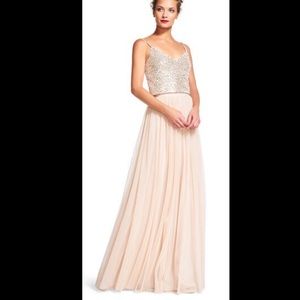 Sequin dress-set w/ tulle skirt-pm gown, prom etc.
